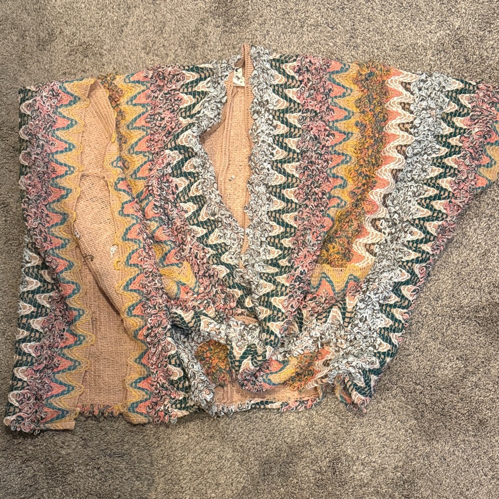 Multicolor Zigzag Patterned Skirt - image 3